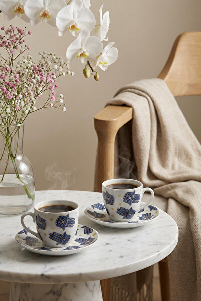 TRENDYOLMİLLA HOME Набір кавових чашок з етнічним візерунком на 2 особи TPHSS...