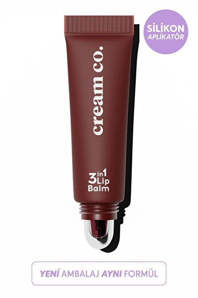 Cream Co. Nemlendirici Parlatıcı 3in1 Lip Balm | Dudak Bakım | Black Cherry B...