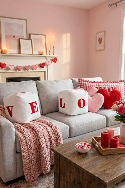 TRENDYOLMİLLA HOME Love Written Filled Single Throw Pillow 30cm Tphss26Kkk00001