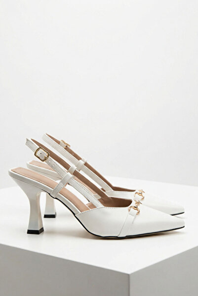 SOHO White Women's Classic Heeled Shoes 20369