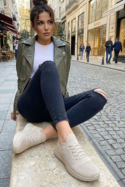 SOHO Μπεζ Γυναικείο Sneaker 21253