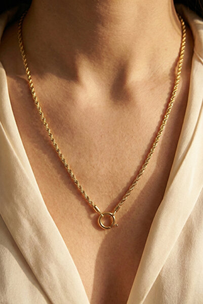 Fiyonk Kuyumculuk 14 Ayar Altın Burgu Zincir 2,60 Mm