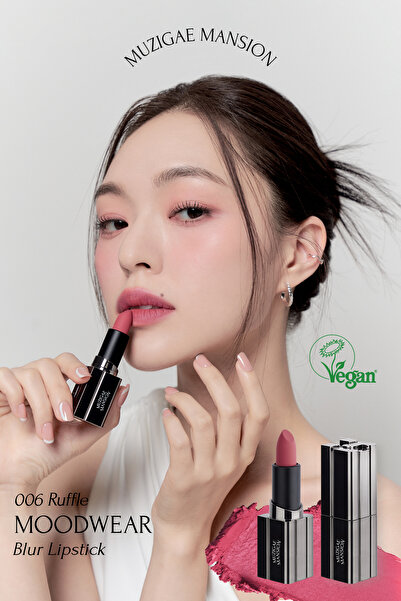 Muzigae Mansion Pürüzsüz Görünüm Sunan Kadifemsi Ruj Moodwear Blur Lipstick (...