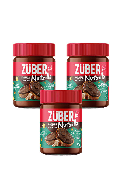 Züber Nutzilla Fındık Kreması Kakaolu 315 g x 3 Adet