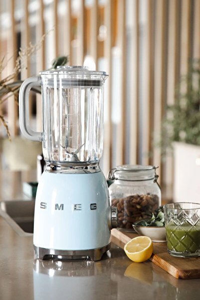 SMEG 50's Style Retro Pastel Mavi Blender Blf01pbeu