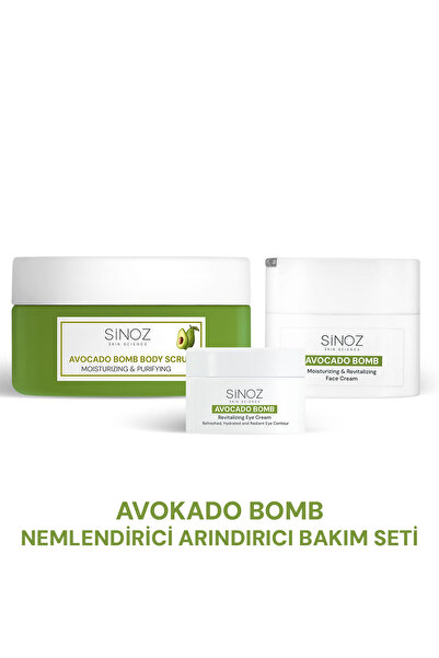 SİNOZ Avokado Bomb Nemlendirici Arındırıcı 3’lü Bakım Seti
