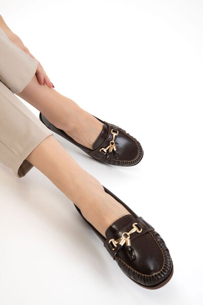 SOHO Brown Women's Loafer Shoes 21254