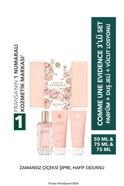 Yves Rocher Comme Une Evidence 3 'lü Set-44142