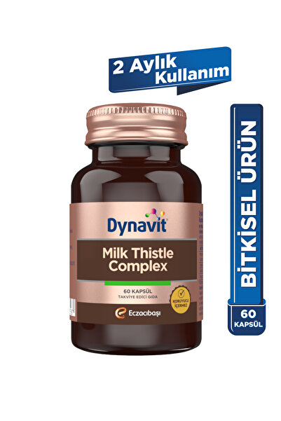 Dynavit Milk Thistle Complex 60 Kapsül - Deve Dikeni Tohum,Silimarin,Enginar,...