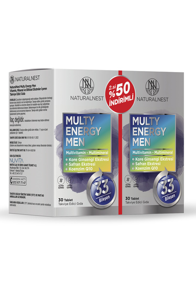 Naturalnest Multivitamin Men 30 Tablet Alana 2.si %50