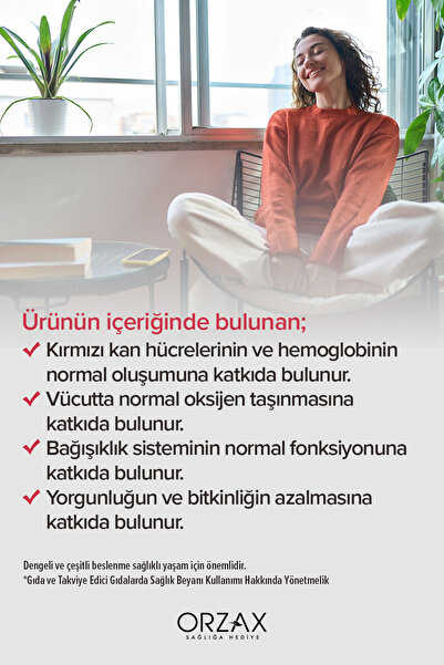 Orzax Ocean Gummies Iron Extra Demir İçeren Takviye Edici Gıda 60 Adet Çİğnenebilir Jel Form