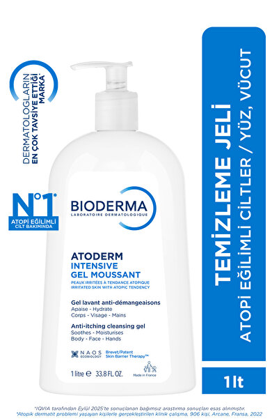 Bioderma Atoderm Intensive Foaming Gel Temizleme Jeli 1 Litre