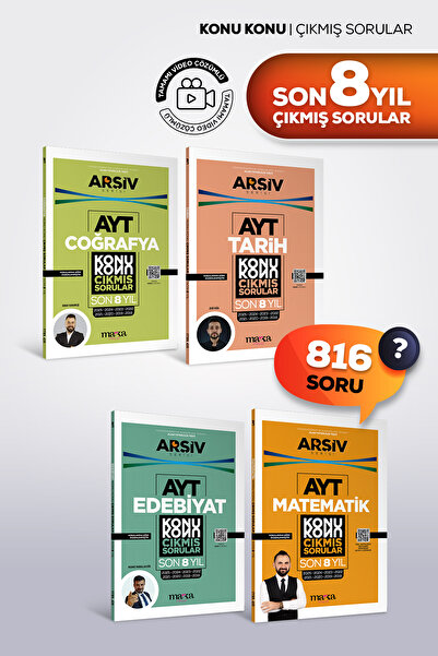 Marka Yayınları Ayt Eşit Ağırlık Son 8 Yıl Konu Konu Çıkmış Sorular Matematik...