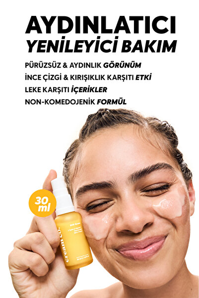 Cream Co. Leke Karşıtı Cilt Tonu Eşitleyici Aydınlatıcı C Vitamini Arbutin SOS Serum | Tüm Cilt Tipleri