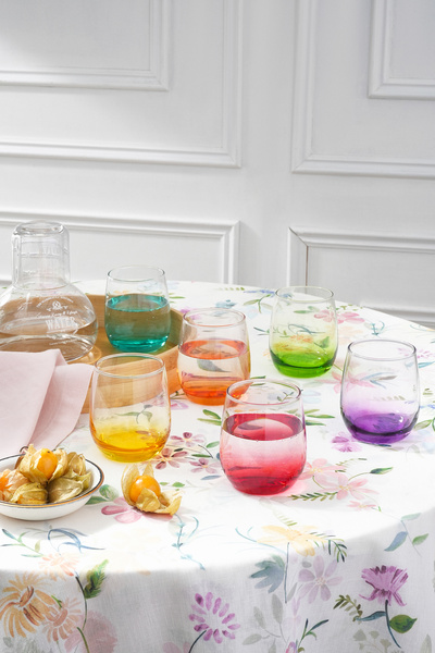 Karaca Colore 6'lı Su Bardağı Seti Renkli