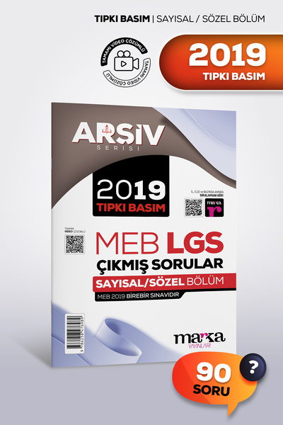 Marka Yayınları 2019 LGS 8. Sınıf Tıpkı Basım Çıkmış Sorular | Video Çözümlü ...