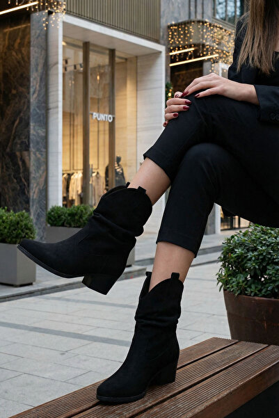 SOHO Semišové dámské boty - Black & Bootie 19588