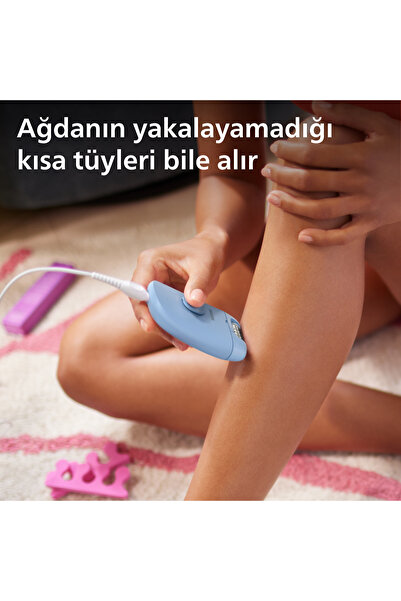 Philips 2000 Serisi BRE228/05 Bacak Epilasyon Aleti, Kablolu, Yıkanabilir, Mavi