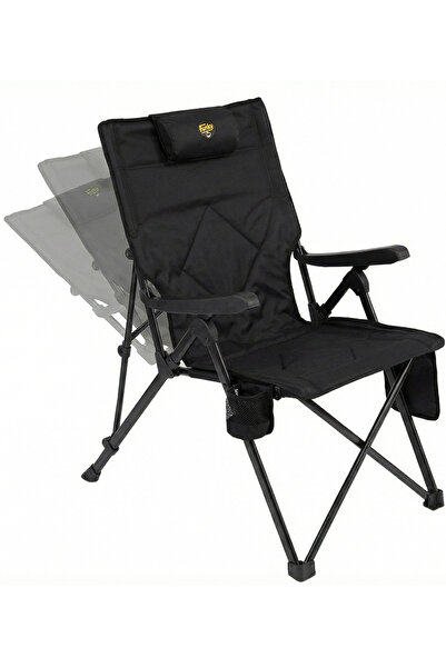 Funky Chairs Comfort 3 Kademeli Katlanabilir Kamp Sandalyesi - Siyah