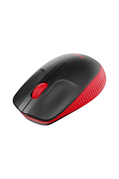 logitech M191 Büyük Boy USB Alıcılı 1000 DPI Kablosuz Mouse, Kırmızı 910-005910