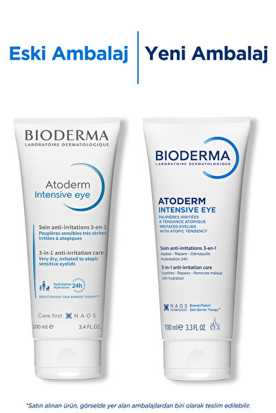 Bioderma Atoderm Intensive Eye Kuru, Atopi Eğilimli Cilt Hyalüronik Asit İçeren Nemlendirici Göz Kremi 100ml