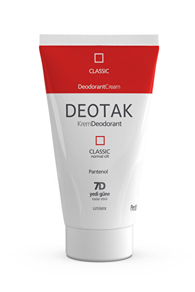 Deotak Classic Koruma Krem Deodorant 35 ml 7 Güne Etkili Hassas Ciltler Kadın Erkek Ter Önleyici Unisex