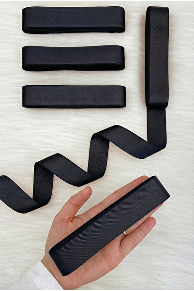 ZEYMERADE Black Grosgrain Ribbon 3 cm 10 Mt, Bohça Dowry Wedding Circumcision...