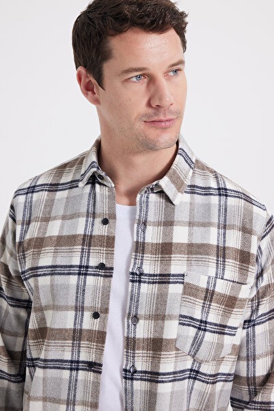 Tudors Men's Regular Fit Comfortable Cut Winter Plaid Lumberjack Shirt