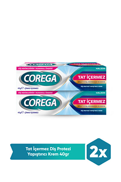 Corega Tat İçermez Yapıştırıcı Krem 40G x 2 Adet