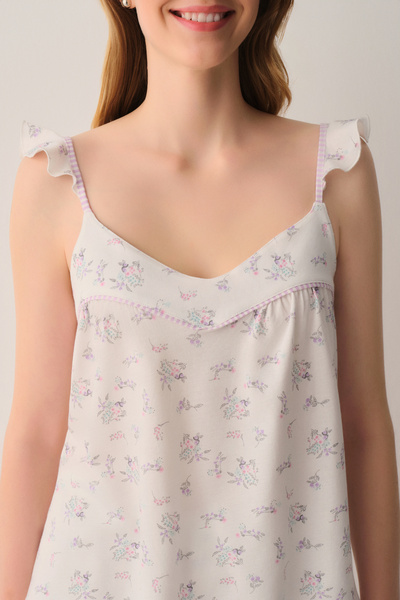 SUWEN Butterfly Pamuklu Atlet Şort Pijama Takımı