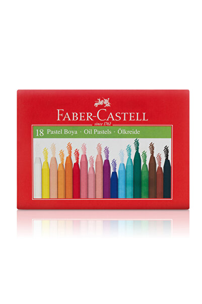 Faber Castell 18’li Pastel Boya Seti, Karton Kutu Ambalaj, Güvenli, Canlı ve ...
