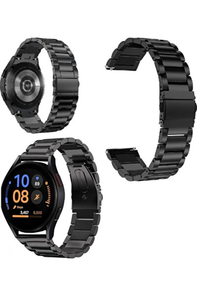 Fibaks لساعة سامسونج جالاكسي 46 ملم (22 ملم) Krd-04 سوار ساعة ذكية بحزام معدني