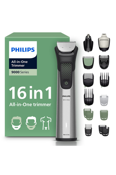 Philips 16'sı 1 Arada Erkek Bakım Seti MG9532/15-yüz/saç/vücut (ISLAK/KURU KU...