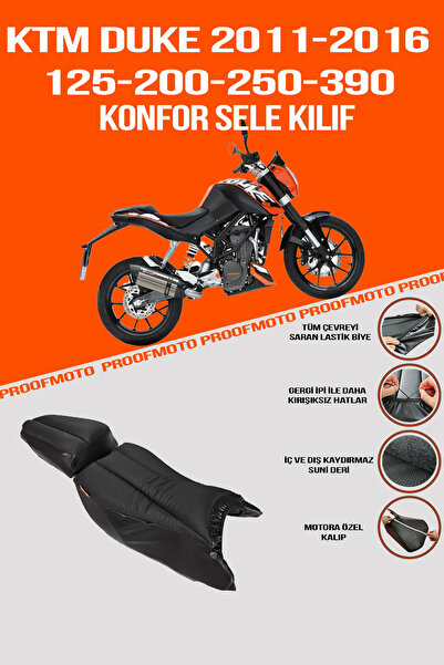 PROOFMOTO غطاء سرج مريح لدراجة KTM DUKE 125/200/250/390 (2011 - 2016)