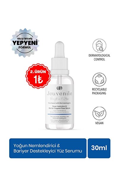 Jeuvenile Hyaluronik Asit %2 Serum – Yoğun Nem & Dolgunluk, Provitamin B5 & V...