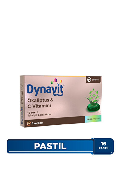 Dynavit Herbal Ökaliptus & C Vitamini 16 Pastil - Ökaliptus, C Vitamini - Bağ...
