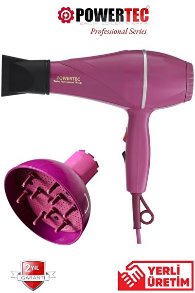 POWERTEC Tr501+Professional Hair Dryer and Blow Dryer with Head 2500 Watt Pre...