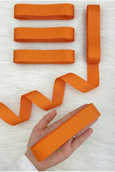 ZEYMERADE Orange Grosgrain Ribbon 3 cm 10 Mt, Bohça Dowry Wedding Circumcisio...