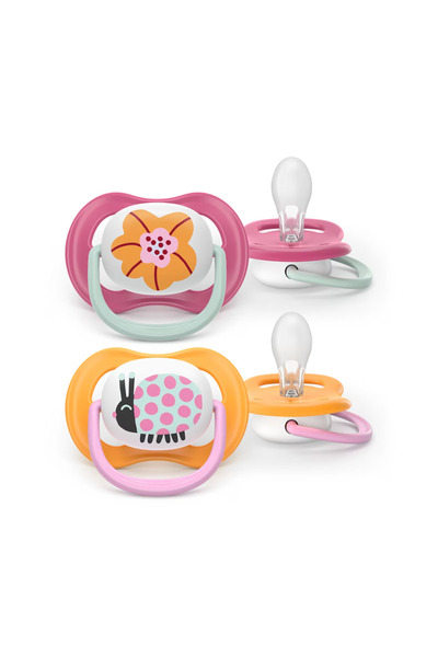 Philips Avent Комплект залъгалки Ultra Air, 2 бр., Ортодонтски, 6-18 месеца, ...
