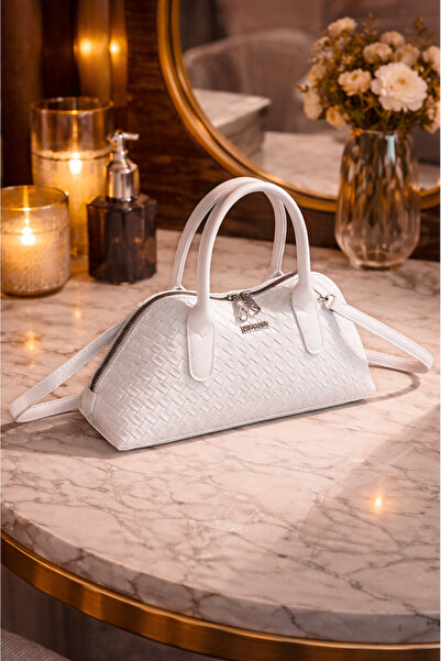 Rimense Women's White Hand and Shoulder Bag