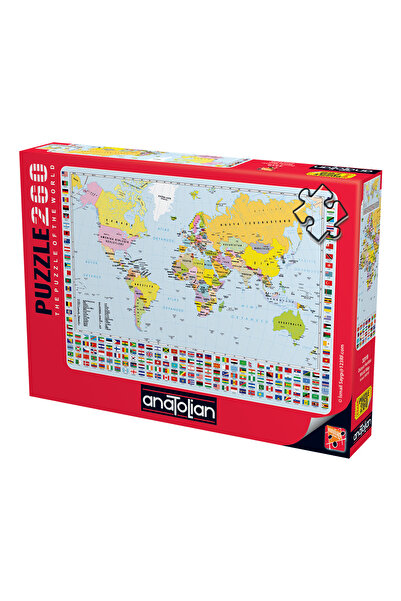 Anatolian Puzzle 260 XL Parça Yapboz Puzzle - Dünya Haritası 3319