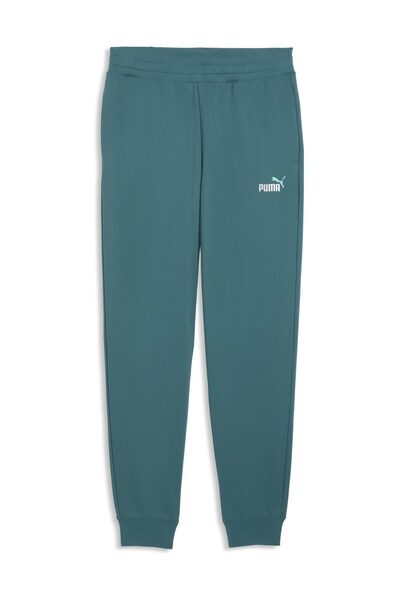 Puma Pánské pletené kalhoty; Regular střih; zelené; Puma Shuffle; velikost S