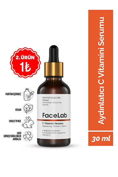 FaceLab Vitamin-C-Serum 30 ml – Aufhellendes, Hautton-ausgleichendes & revita...