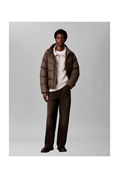 Calvin Klein LV04LE221G 67U S LS ΠΟΥΛΟΒΕΡ ΜΕ ΒΟΥΡΤΣΙΣΜΕΝΟ RIB QTR ΦΕΡΜΟΥΑΡ