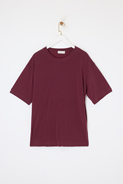 Drop by TrendyolMilla Bordo modalna pletena majica TDRSS26TS00002