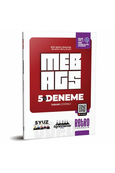 RETRO YAYINCILIK 2026 Meb Ags Tüm Dersler Tamamı Çözümlü 5 Deneme Retro Yayın...