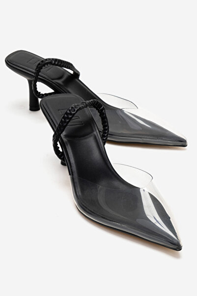 LuviShoes NELSON crne providne ženske cipele sa špicastim vrhom i tankom petom