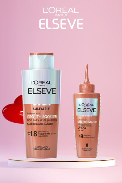 ELSEVE Growth Booster Dökülme Karşıtı Rutin: Şampuan & Saç Derisi Serumu
