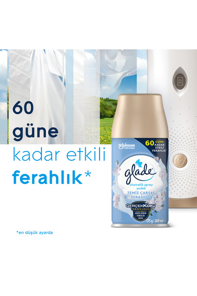 Glade Otomatik Sprey Yedek Temiz Çarşaf Ferahlığı 269 Ml X 3