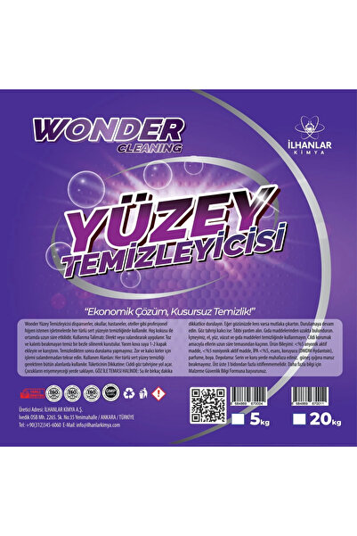 Wonder Cleaning Yüzey Temizleyicisi Pro Techonology Formüllü 5 kg